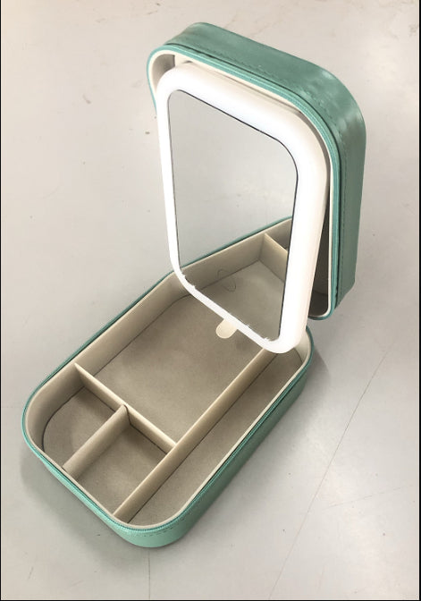Smart Makeup Case with LED Mirror