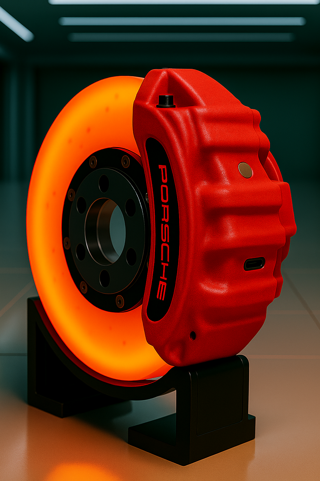 Brake Disc Lamp – 911 Style LED – USB-C Rechargeable Car Enthusiast Gift