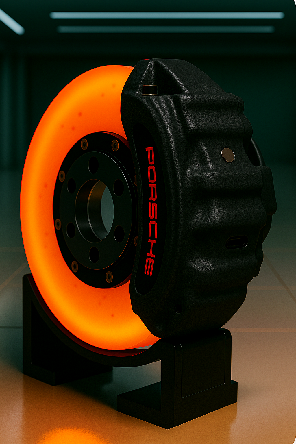 Brake Disc Lamp – 911 Style LED – USB-C Rechargeable Car Enthusiast Gift