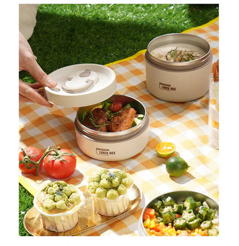 🟢 Portable Insulated Lunch Container Set