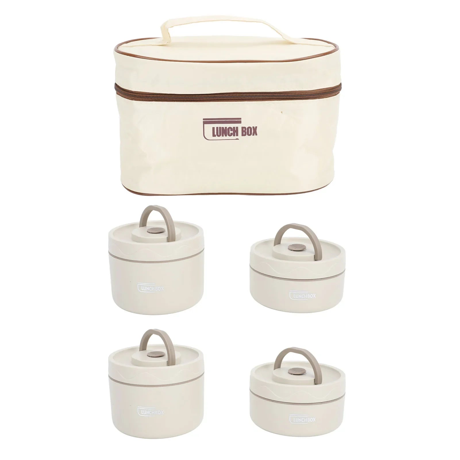 🟢 Portable Insulated Lunch Container Set