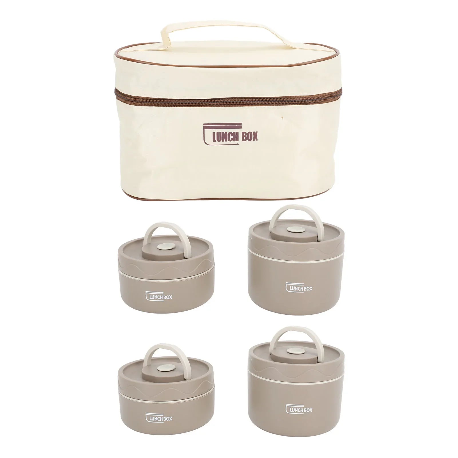 🟢 Portable Insulated Lunch Container Set
