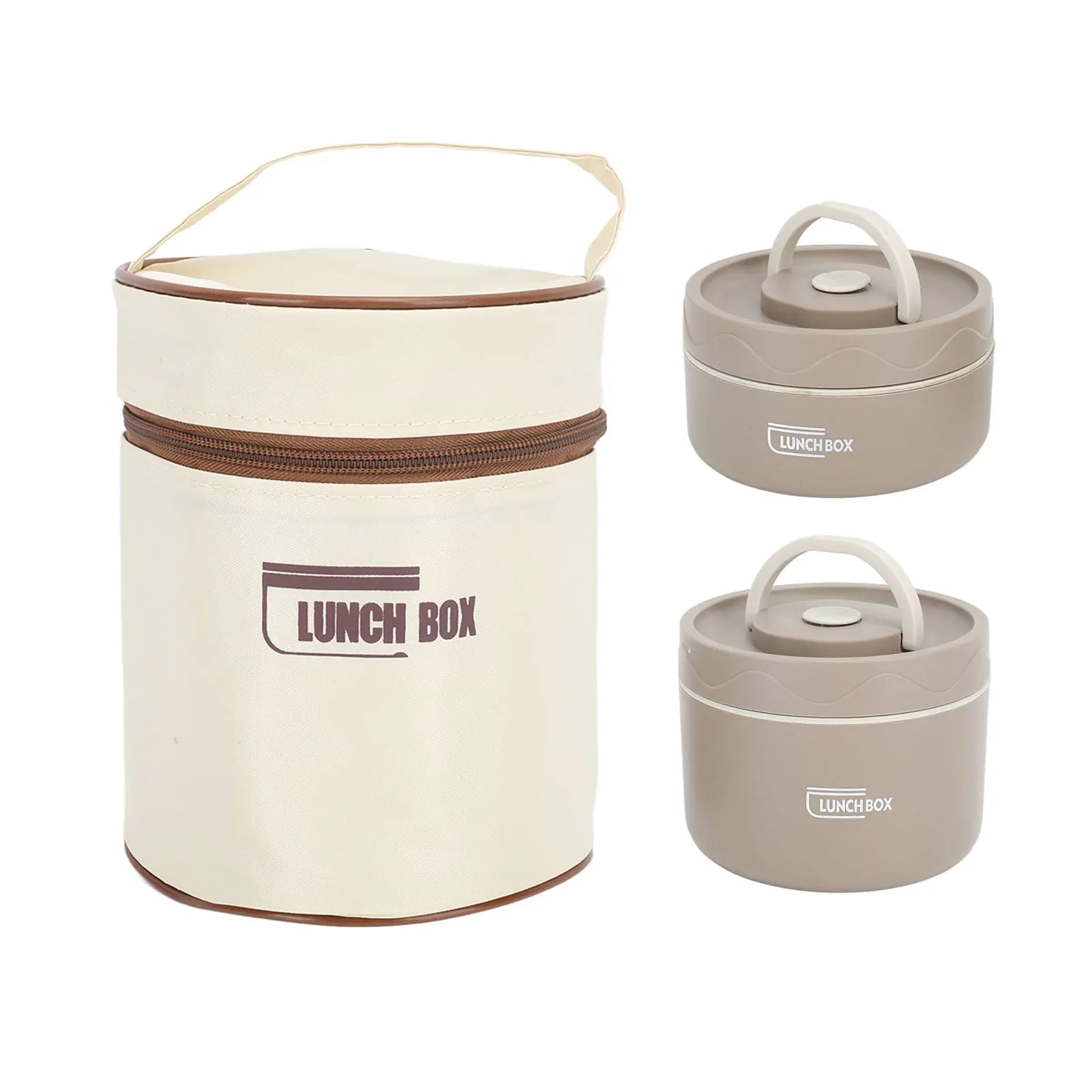 🟢 Portable Insulated Lunch Container Set