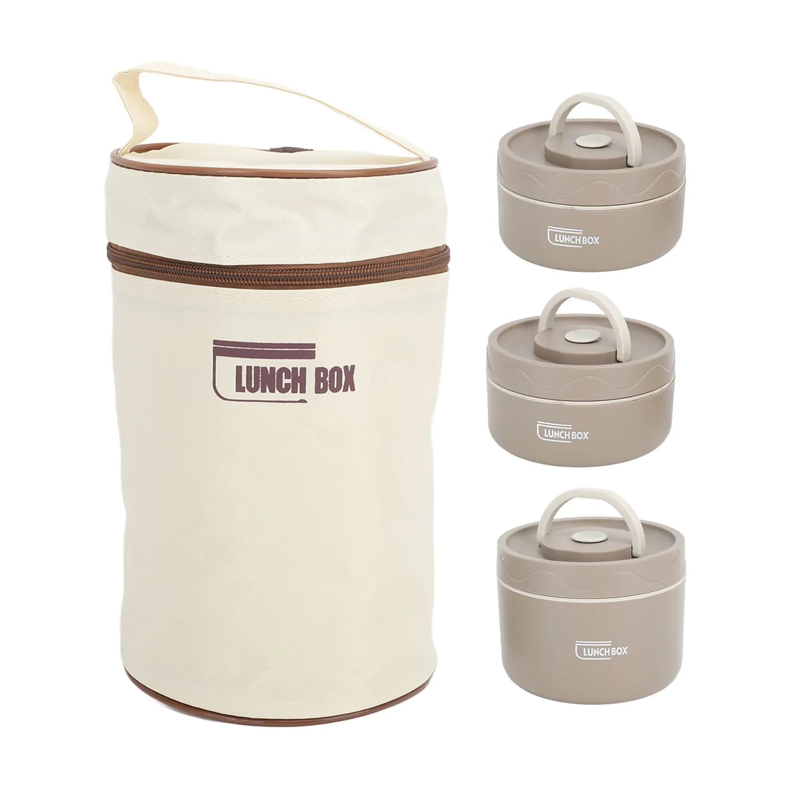 🟢 Portable Insulated Lunch Container Set