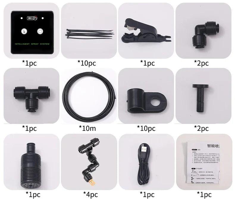 WiFi Control Rainforest Spray System