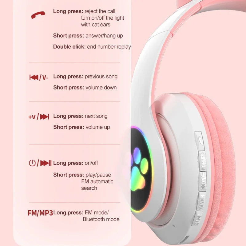 Magical Cat Ears Wireless Headphone