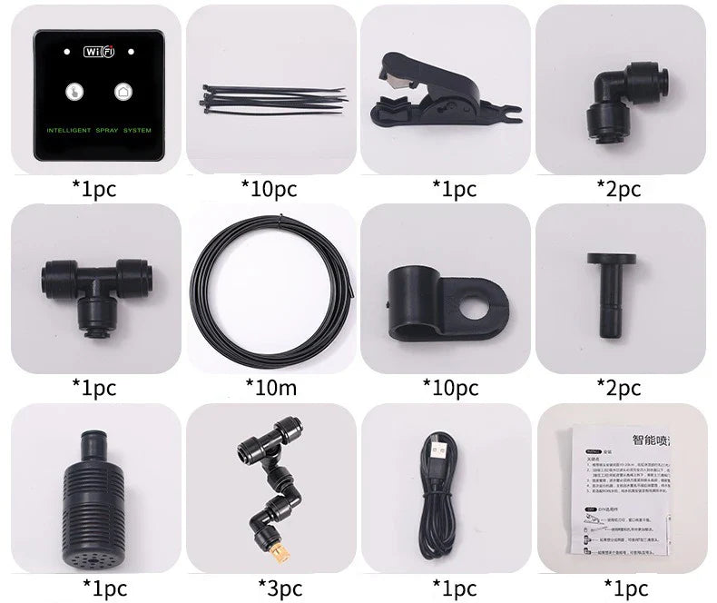 WiFi Control Rainforest Spray System