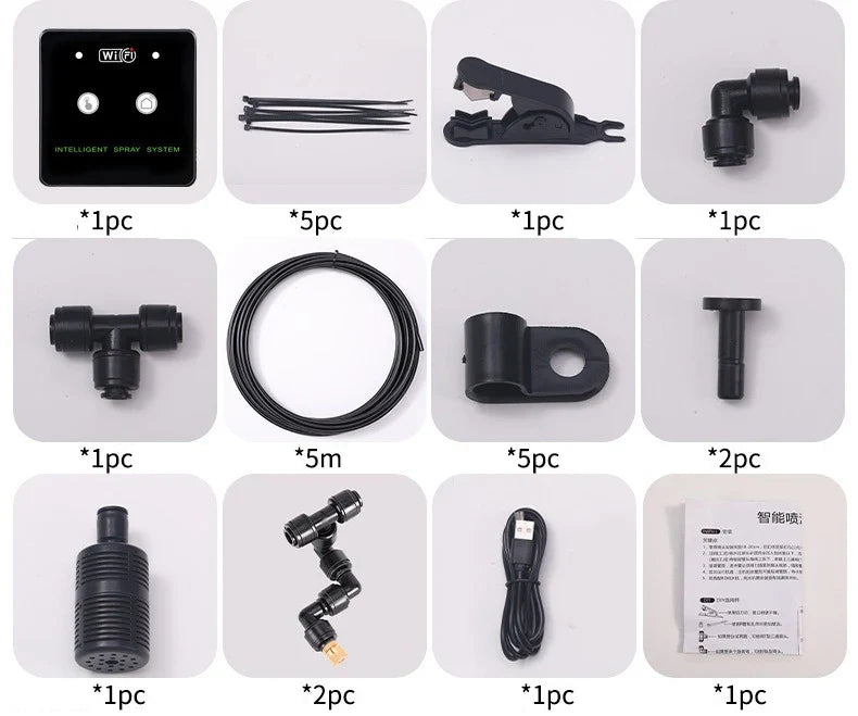 WiFi Control Rainforest Spray System