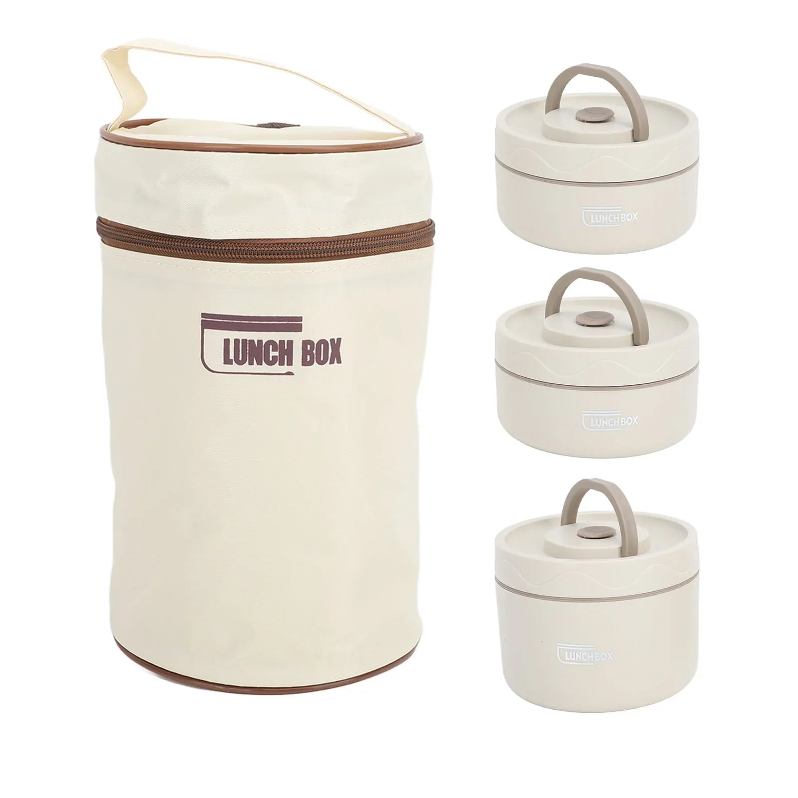 🟢 Portable Insulated Lunch Container Set