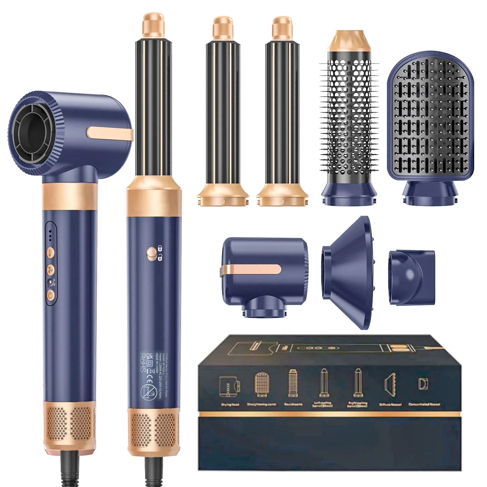 UKLISS 7-in-1 Multifunctional Hot Air Styler