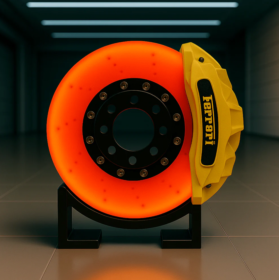Brake Disc Lamp LED – Ferarri Style – Car Enthusiast Desk Light – USB-C Rechargeable