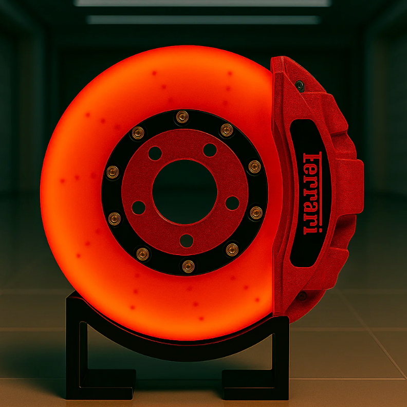 Brake Disc Lamp LED – Ferarri Style – Car Enthusiast Desk Light – USB-C Rechargeable
