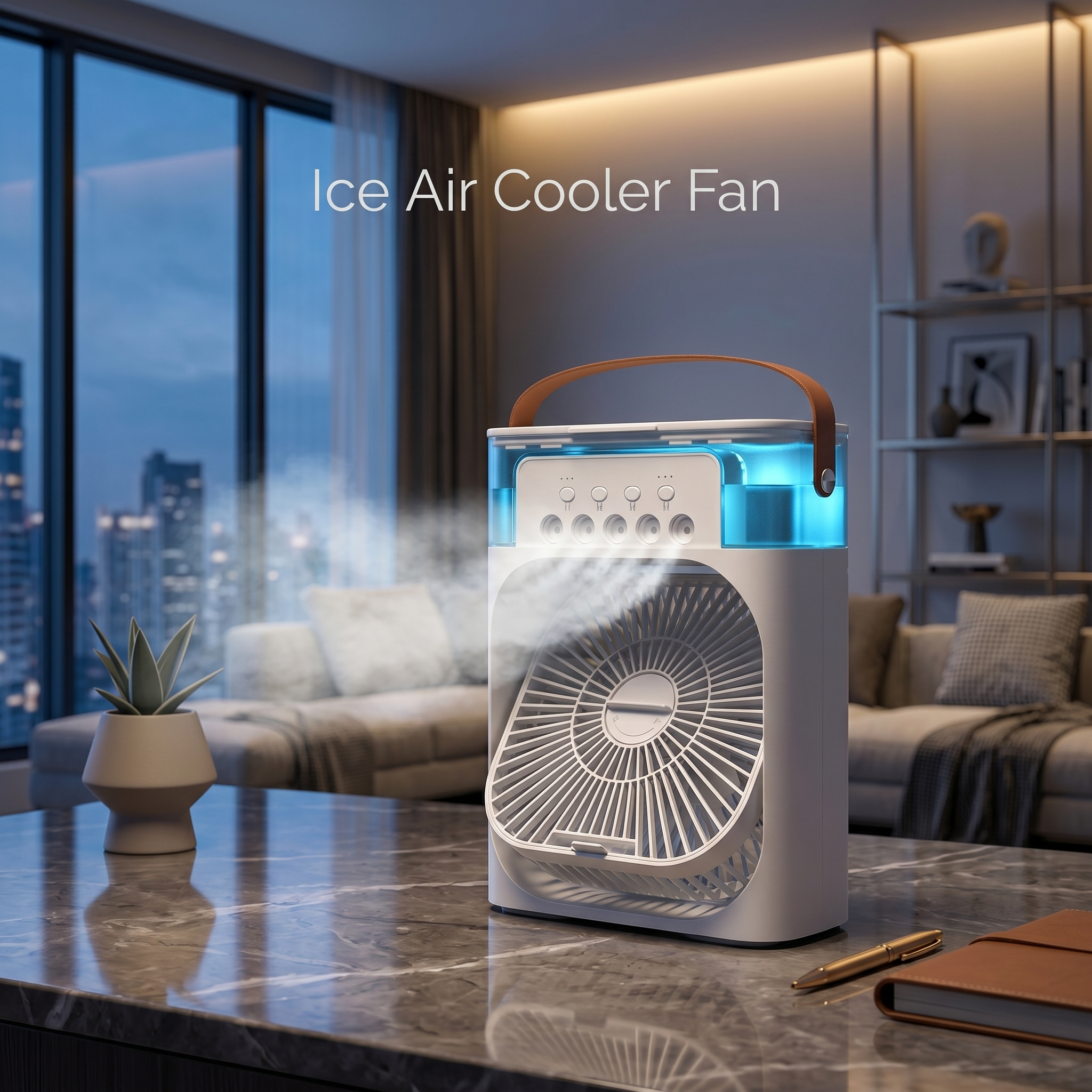 Ice Air Cooler Fan by SERENE PETALS